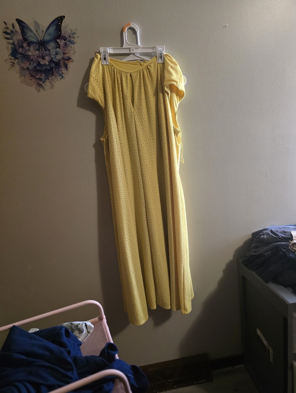London Times Yellow Midi Dress